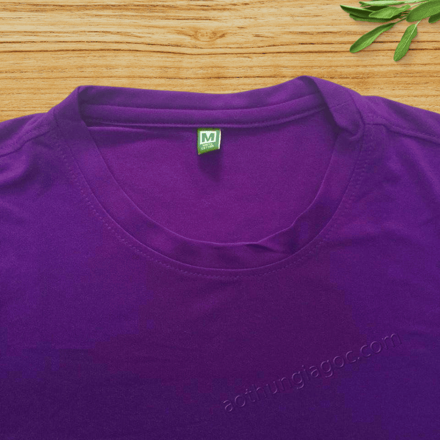 Áo Thun Poly 4 Chiều Màu Tím